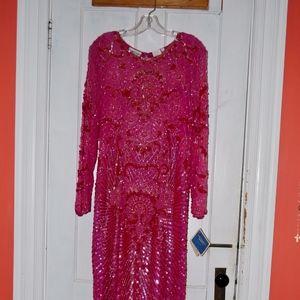 vintage beaded evening gown